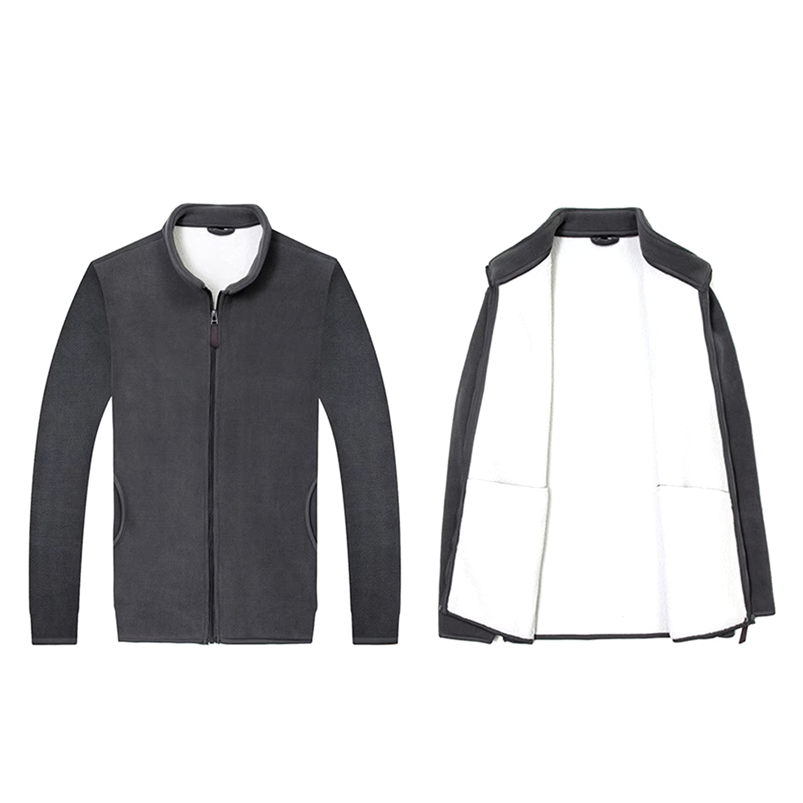 2020 New Fashion Thick Velvet Wind Breaker Fleece Jackets Mens Autumn Winter Trend Overcoat Slim-Fit Casual Coat Men Clothing